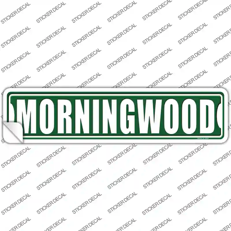 Moringwood Novelty Narrow Sticker Decal