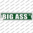 Big Ass Avenue Novelty Narrow Sticker Decal