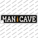 Man Cave Beer Novelty Narrow Sticker Decal
