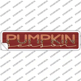Pumpkin Season Novelty Narrow Sticker Decal