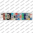Gatlinburg TN Strips Novelty Narrow Sticker Decal