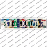 Smoky Mountains Strips Novelty Narrow Sticker Decal