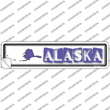 Alaska Outline Novelty Narrow Sticker Decal