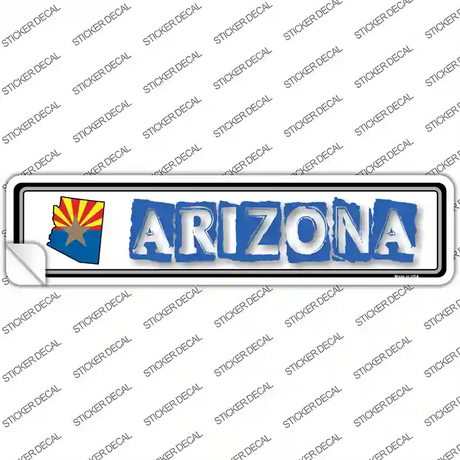 Arizona Outline Novelty Narrow Sticker Decal