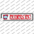 Arkansas Outline Novelty Narrow Sticker Decal