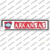 Arkansas Outline Novelty Narrow Sticker Decal