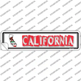 California Outline Novelty Narrow Sticker Decal