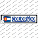 Colorado Outline Novelty Narrow Sticker Decal