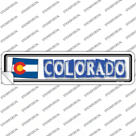 Colorado Outline Novelty Narrow Sticker Decal