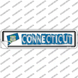 Connecticut Outline Novelty Narrow Sticker Decal