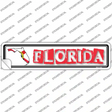 Florida Outline Novelty Narrow Sticker Decal