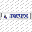 Idaho Outline Novelty Narrow Sticker Decal