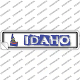 Idaho Outline Novelty Narrow Sticker Decal