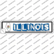 Illinois Outline Novelty Narrow Sticker Decal