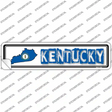 Kentucky Outline Novelty Narrow Sticker Decal