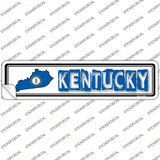 Kentucky Outline Novelty Narrow Sticker Decal
