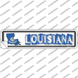 Louisiana Outline Novelty Narrow Sticker Decal