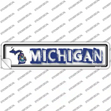 Michigan Outline Novelty Narrow Sticker Decal