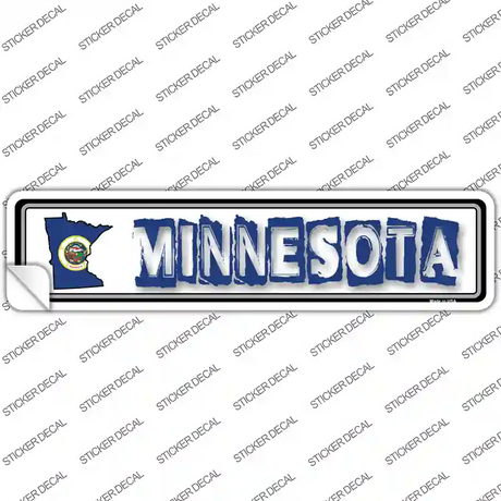 Minnesota Outline Novelty Narrow Sticker Decal