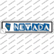 Nevada Outline Novelty Narrow Sticker Decal