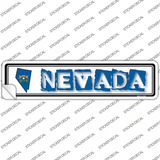Nevada Outline Novelty Narrow Sticker Decal