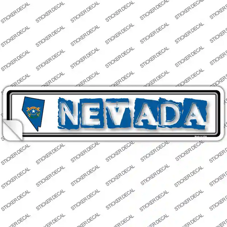 Nevada Outline Novelty Narrow Sticker Decal