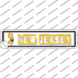 New Jersey Outline Novelty Narrow Sticker Decal