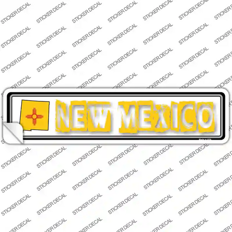 New Mexico Outline Novelty Narrow Sticker Decal