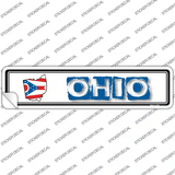 Ohio Outline Novelty Narrow Sticker Decal