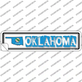 Oklahoma Outline Novelty Narrow Sticker Decal