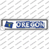 Oregon Outline Novelty Narrow Sticker Decal