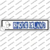 Rhode Island Outline Novelty Narrow Sticker Decal