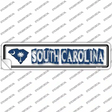 South Carolina Outline Novelty Narrow Sticker Decal