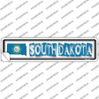 South Dakota Outline Novelty Narrow Sticker Decal