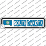 South Dakota Outline Novelty Narrow Sticker Decal