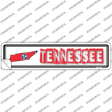 Tennessee Outline Novelty Narrow Sticker Decal
