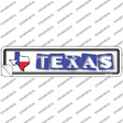 Texas Outline Novelty Narrow Sticker Decal