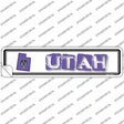 Utah Outline Novelty Narrow Sticker Decal