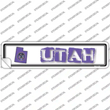 Utah Outline Novelty Narrow Sticker Decal
