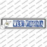 West Virginia Outline Novelty Narrow Sticker Decal