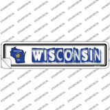 Wisconsin Outline Novelty Narrow Sticker Decal