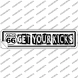 Route 66 Get Your Kicks Novelty Narrow Sticker Decal