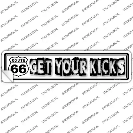 Route 66 Get Your Kicks Novelty Narrow Sticker Decal