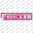 Princess Novelty Narrow Sticker Decal