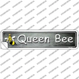 Queen Bee Gray Novelty Narrow Sticker Decal