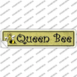 Queen Bee Gold Novelty Narrow Sticker Decal