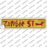 Zombie Street Novelty Narrow Sticker Decal