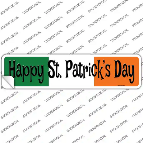 Happy St. Patricks Day Novelty Narrow Sticker Decal