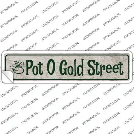 Pot O Gold Street Novelty Narrow Sticker Decal