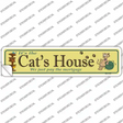 Cats House Novelty Narrow Sticker Decal